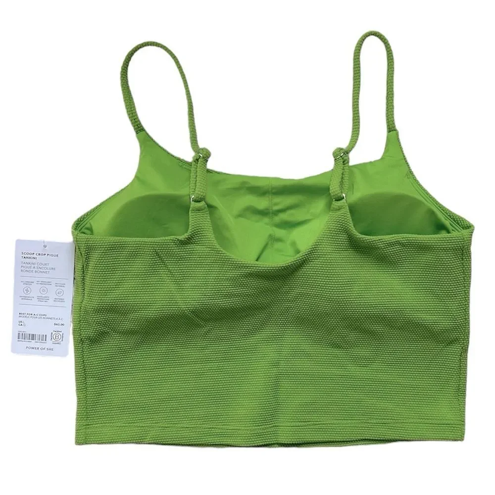 Athleta Scoop Crop Pique Tankini Size Large (for A-C Cups) - Picture 4 of 7